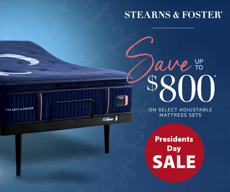 Stearns and Foster Save Up to 800 On Select Adjustable Mattress Sets