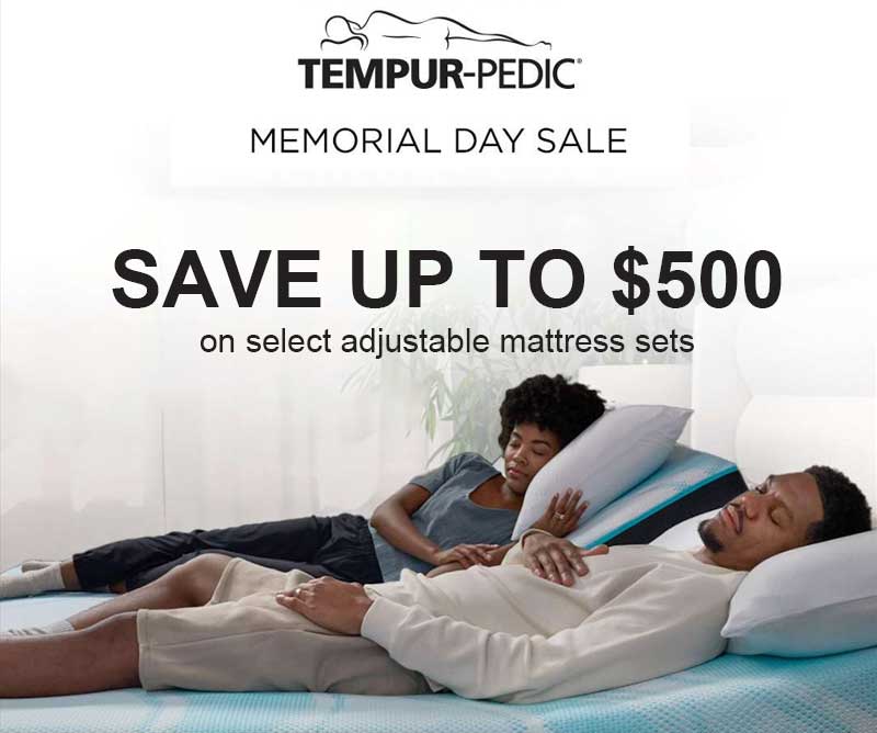Temur-Pedic - SAVE UP TO $500 ON SELECT ADJUSTBLE MATTRESS SETS