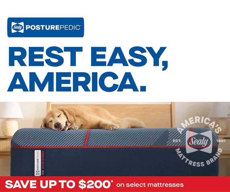 Sealy - SAVE UP TO $200 ON SELECT MATTRESS 