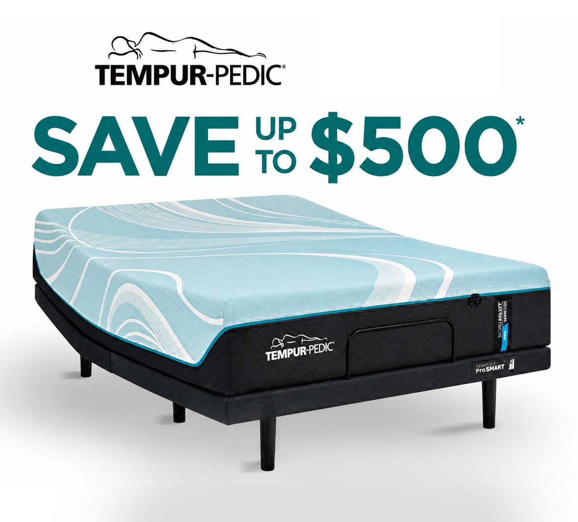 Tempur-Pedic Black Friday Sale 2026 – Save up to $500 on select adjustable mattress sets, plus $25 off select pillows.